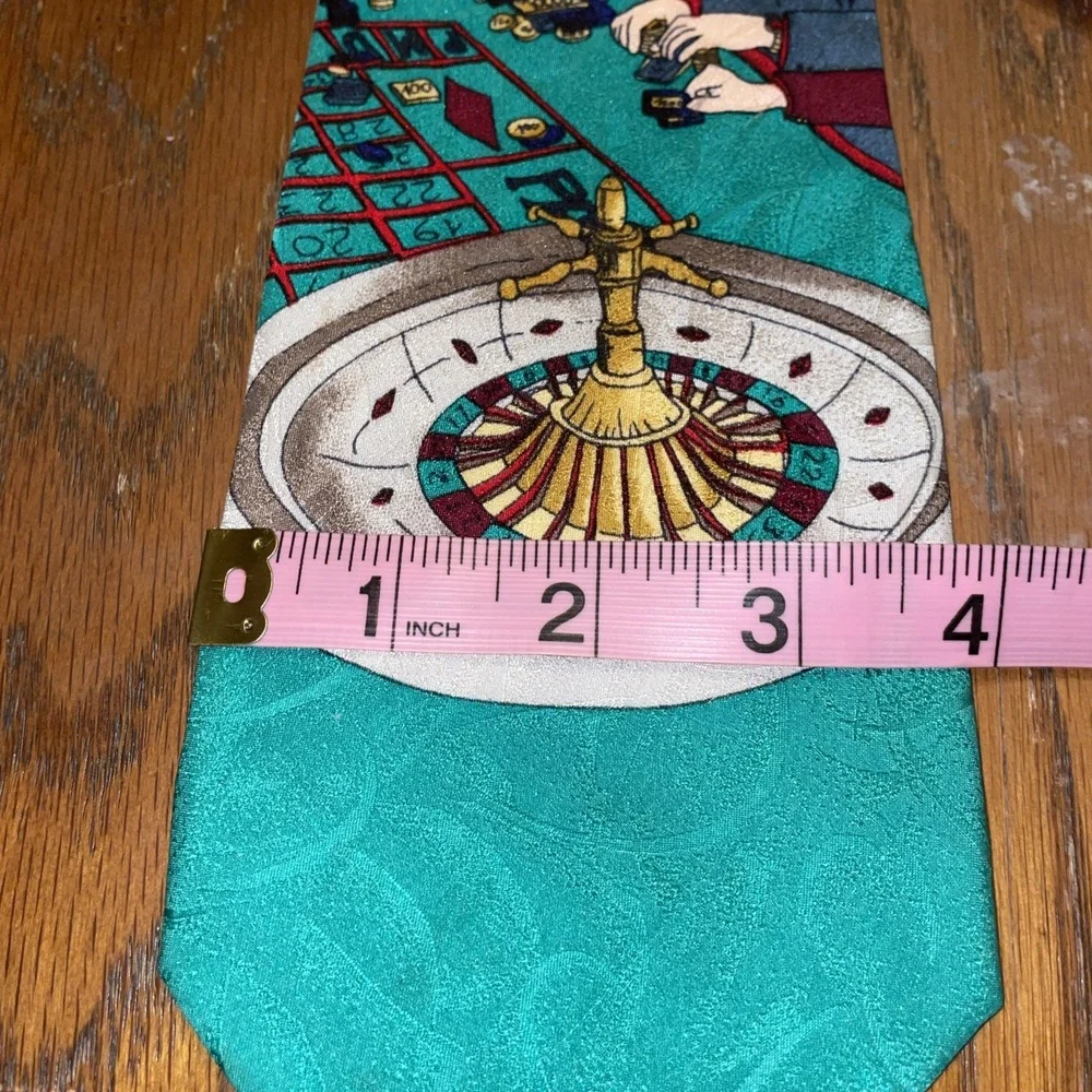 Carlo Palazzi Studio Silk Hand Made Casino‎ Roulette Gambling Mens Tie